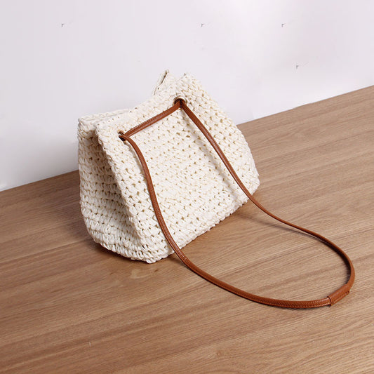 Chic Woven Straw Crossbody Bag