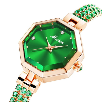 Rose Stone Octagonal Watch