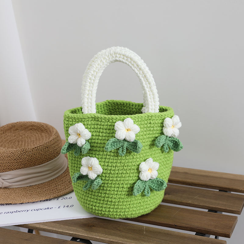 Camellia Wool Handbag