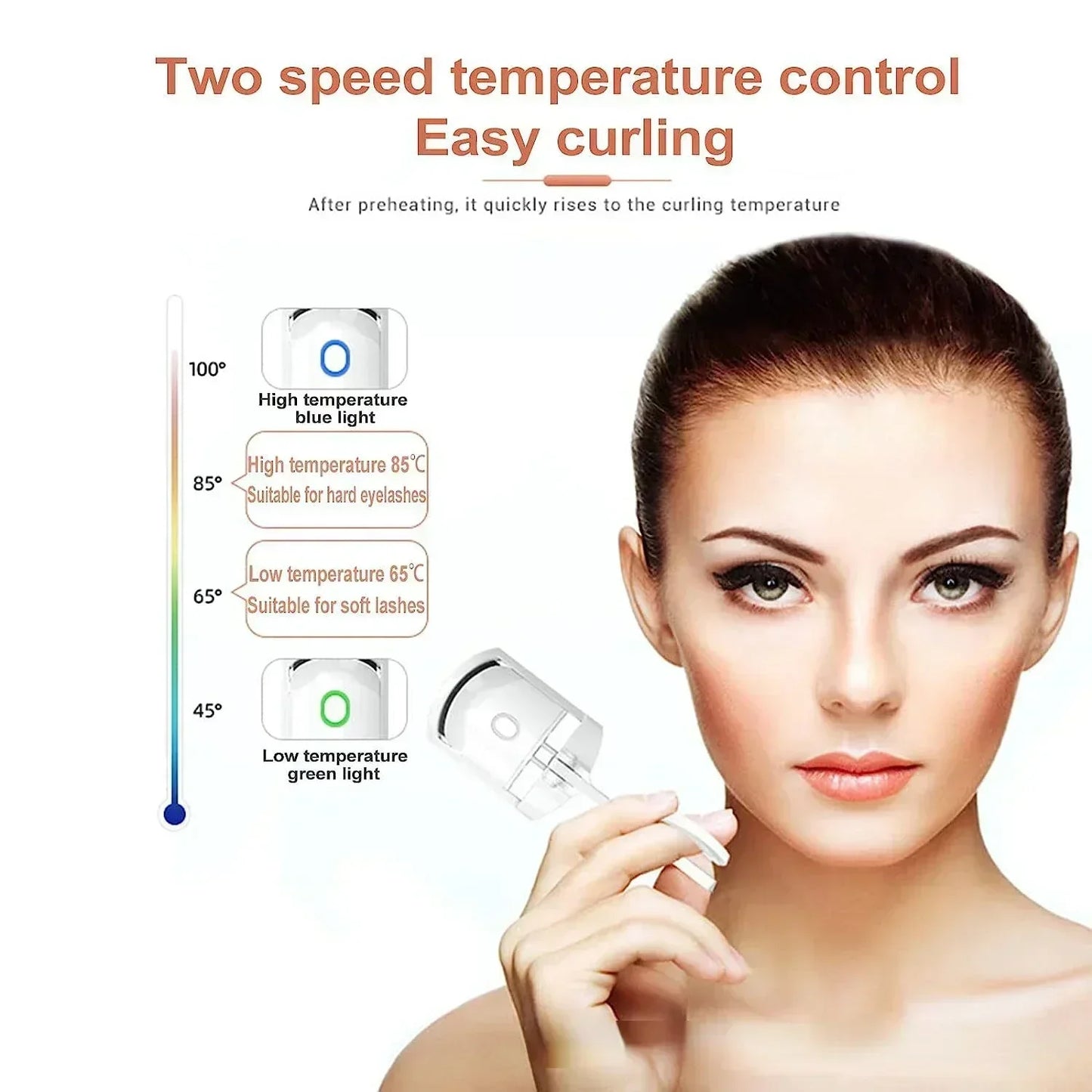 USB Rechargeable Electric Eyelash Curler